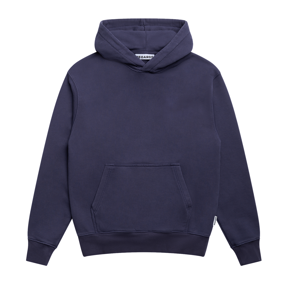Relaxed Loopback Hoodie - Greystone Washed