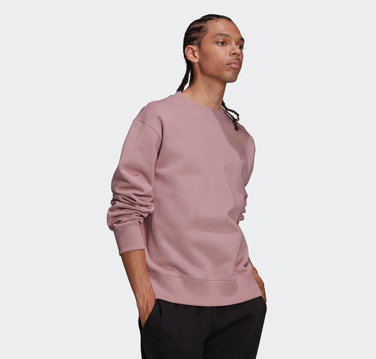 adidas Originals Premium Crewneck Sweatshirt - Magic Mauve side view