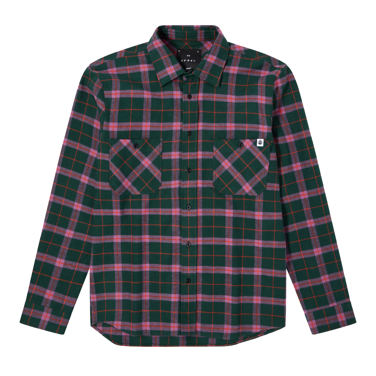 Millenium Heavy Flanell Shirt - Regular Fit - Green Purple Red