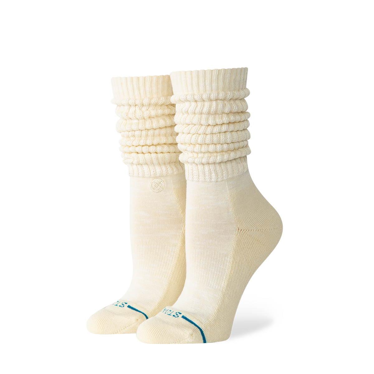 Icon Slouch Crew Socks - Butter Yellow