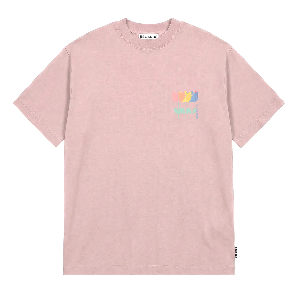 Museum Tulip T-Shirt - Rose Grey