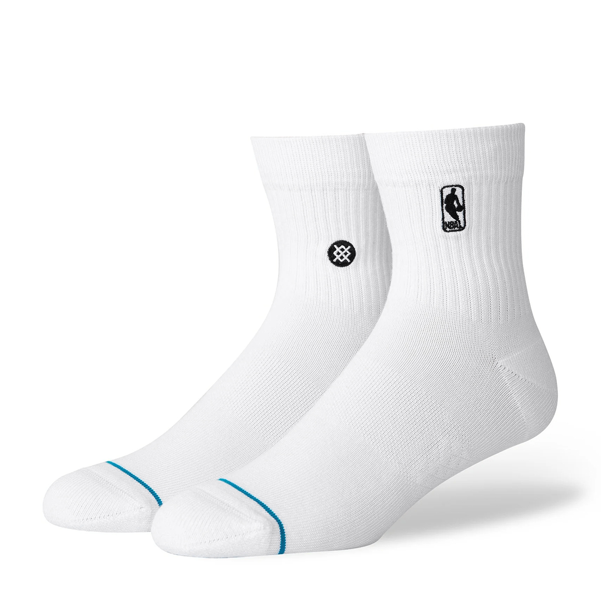 NBA Logoman Quarter Socke - White
