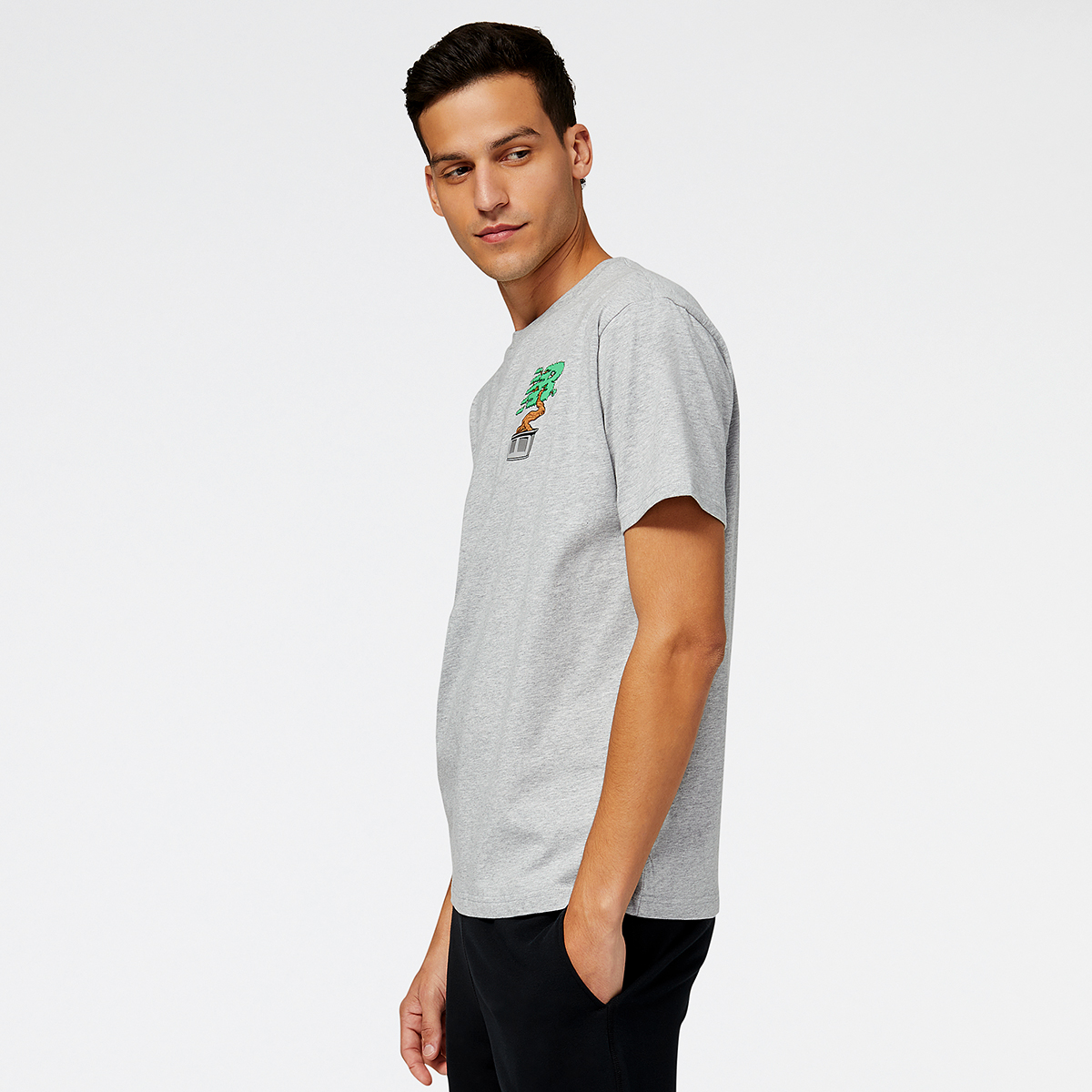 Roots T-Shirt - Heather Grey