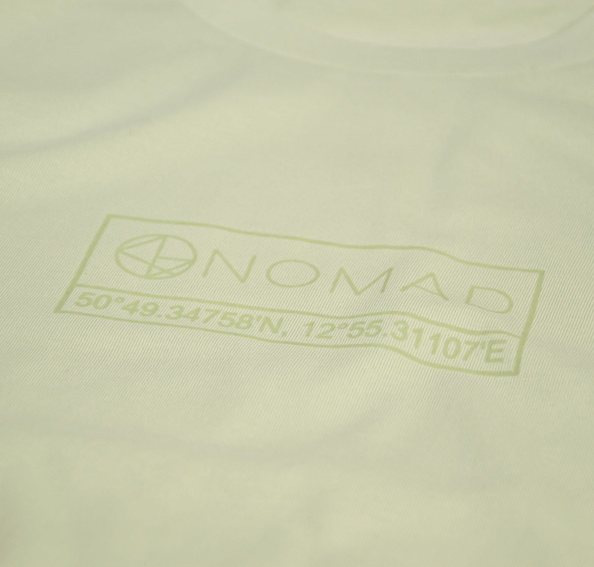 NOMAD Logo Shirt - Vintage Pastels - Green detail