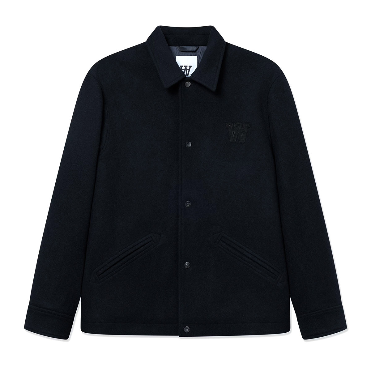 Otis Wool Jacket - Navy Blue