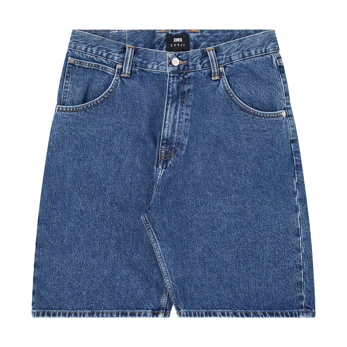 Tyrell Short - Arctic Blue Denim 14,6 oz - Blue Mid Marble