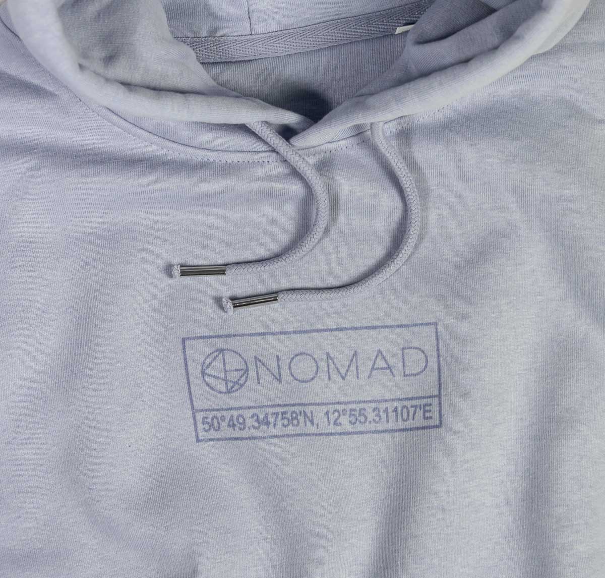 NOMAD Logo Hood - Vintage Pastels - Blue detail