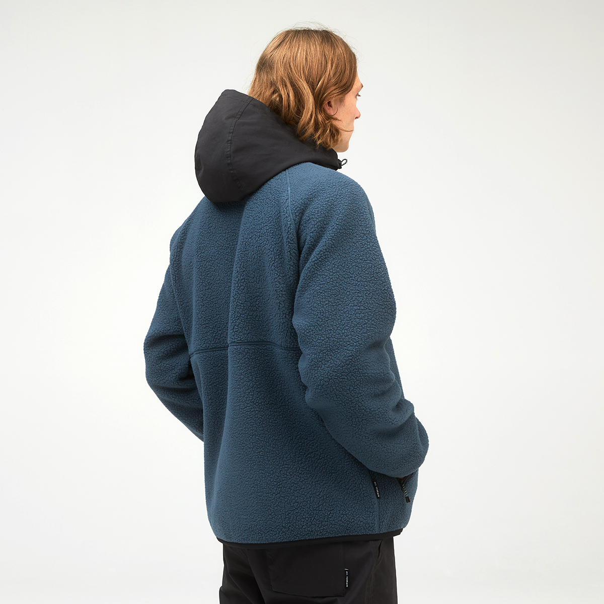 Blaues New Balance All Terrain High Pile Sherpa Fleece Jacket | Deep Ocean  Grey | Solekitchen