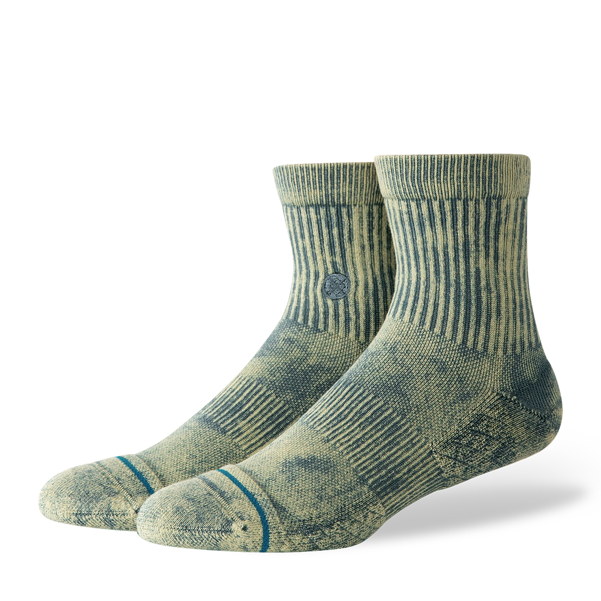 Signature Wash Quarter Socke - Green