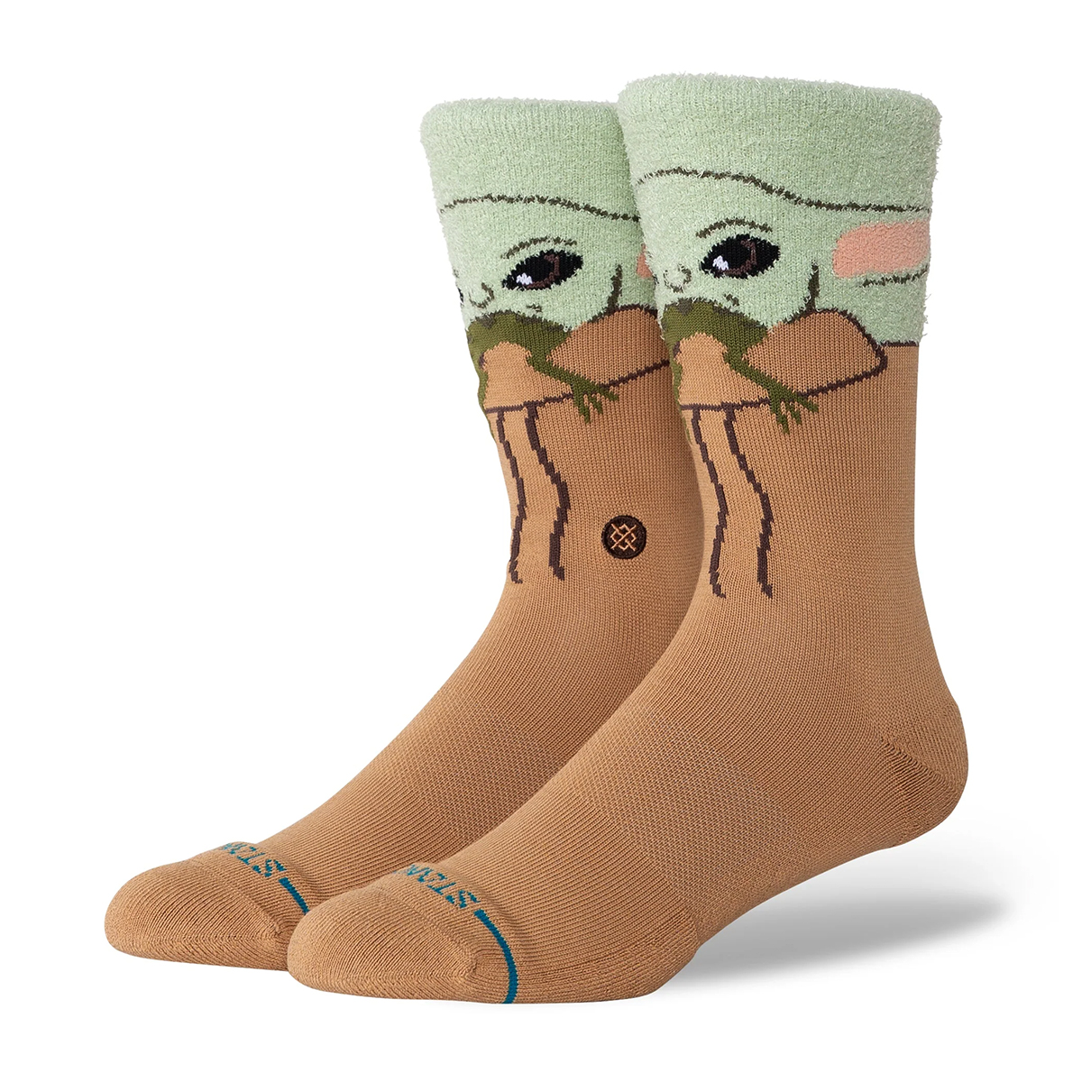 Grogu Hungry Crew Socks - Star Wars - Green