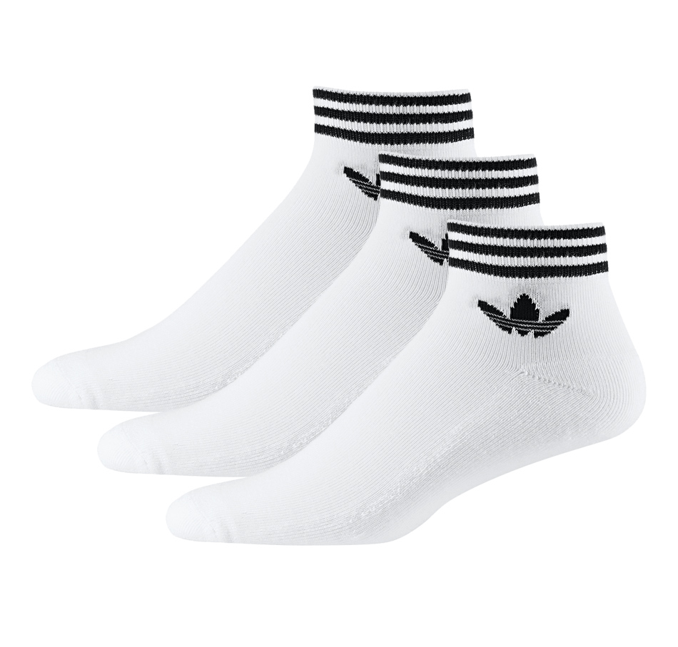 adidas Originals Trefoil Ankle Sock 3Pack - White