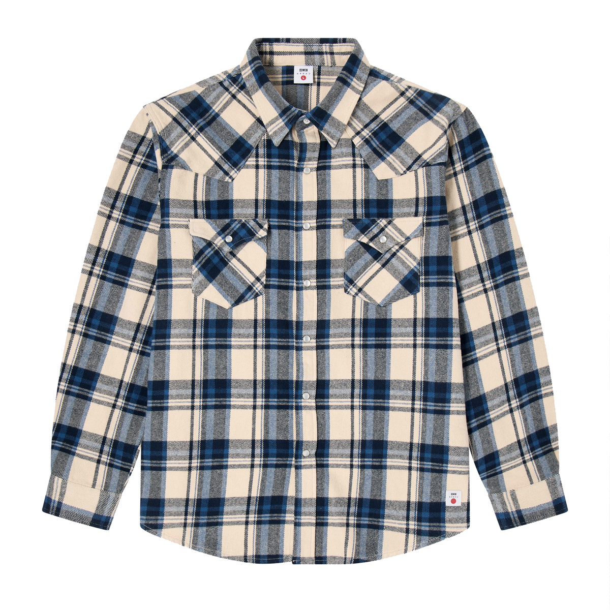 Western Flanell Shirt - Regular Fit - Navy