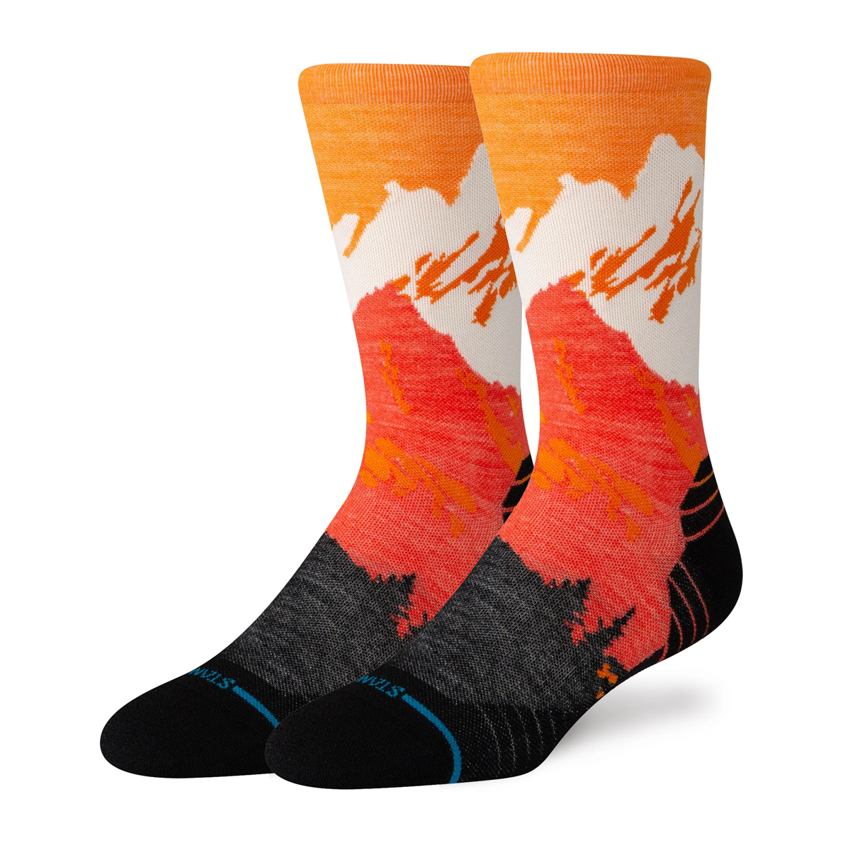 Out Of Range - Running Merino Wool Socke - InfiKnit - Orange