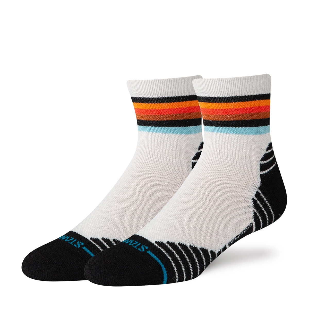 Vindicated Wool Running Quarter Socks - Performance - Light Heather