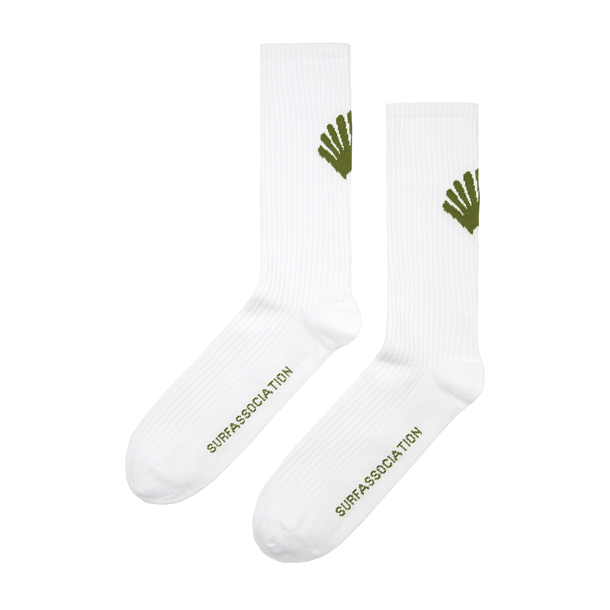 Logo Socks - White Green