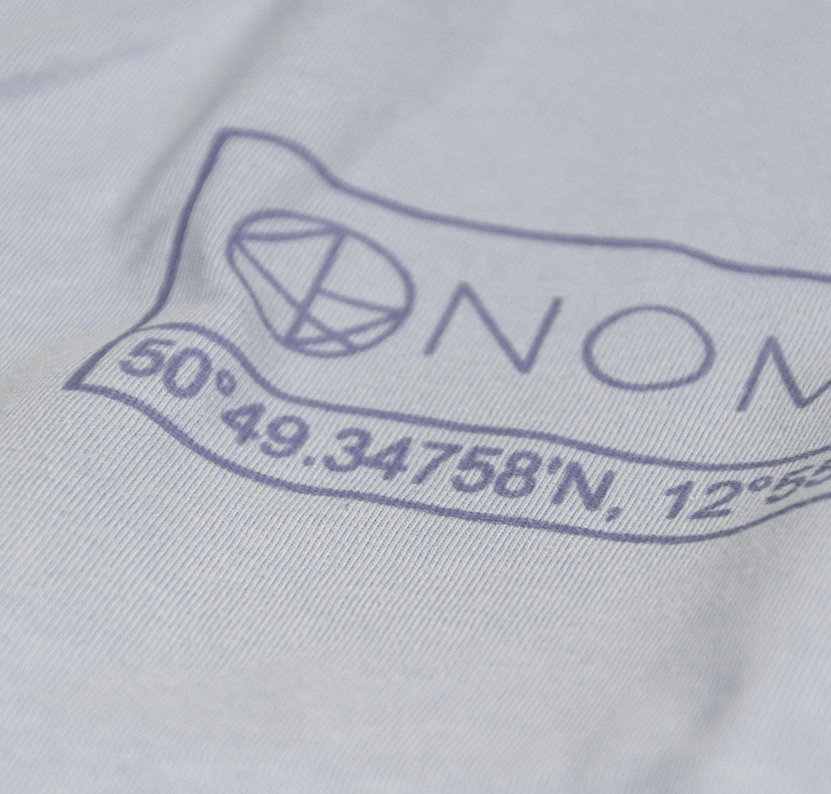 NOMAD Logo Shirt - Vintage Pastels - Blue detail