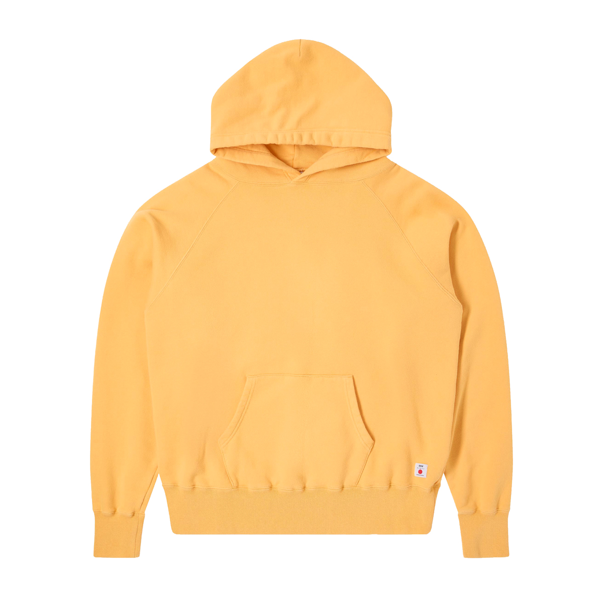 Raglan Sleeve Hoodie - Oversized Fit - Made In Japan - Mustard Ozone Washed