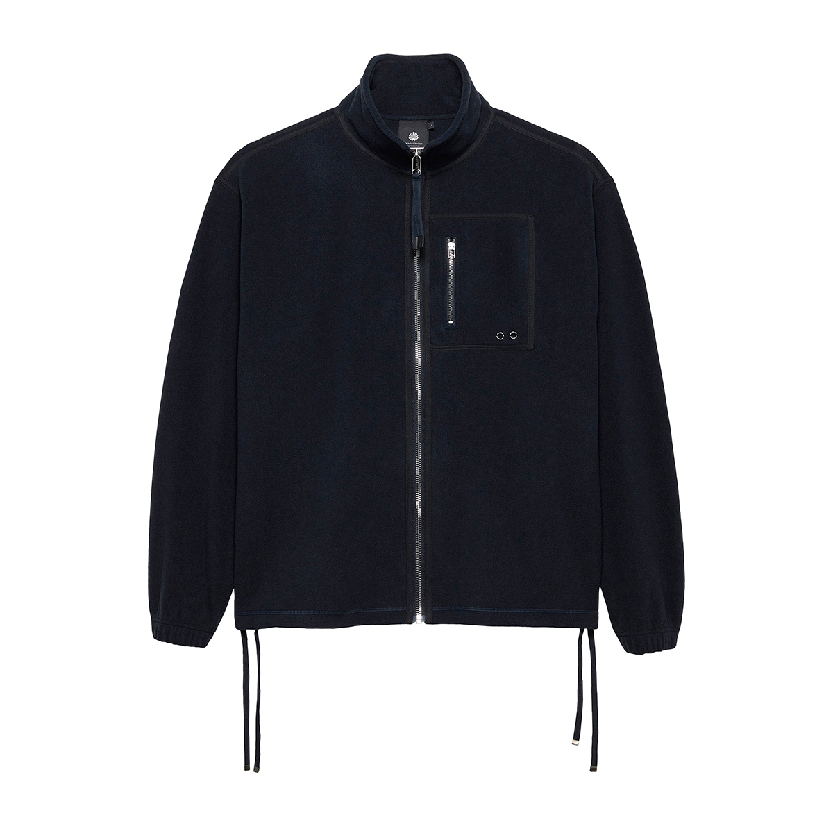 Fleece Zip Up Sweatshirt - Regular Fit - Night Blue