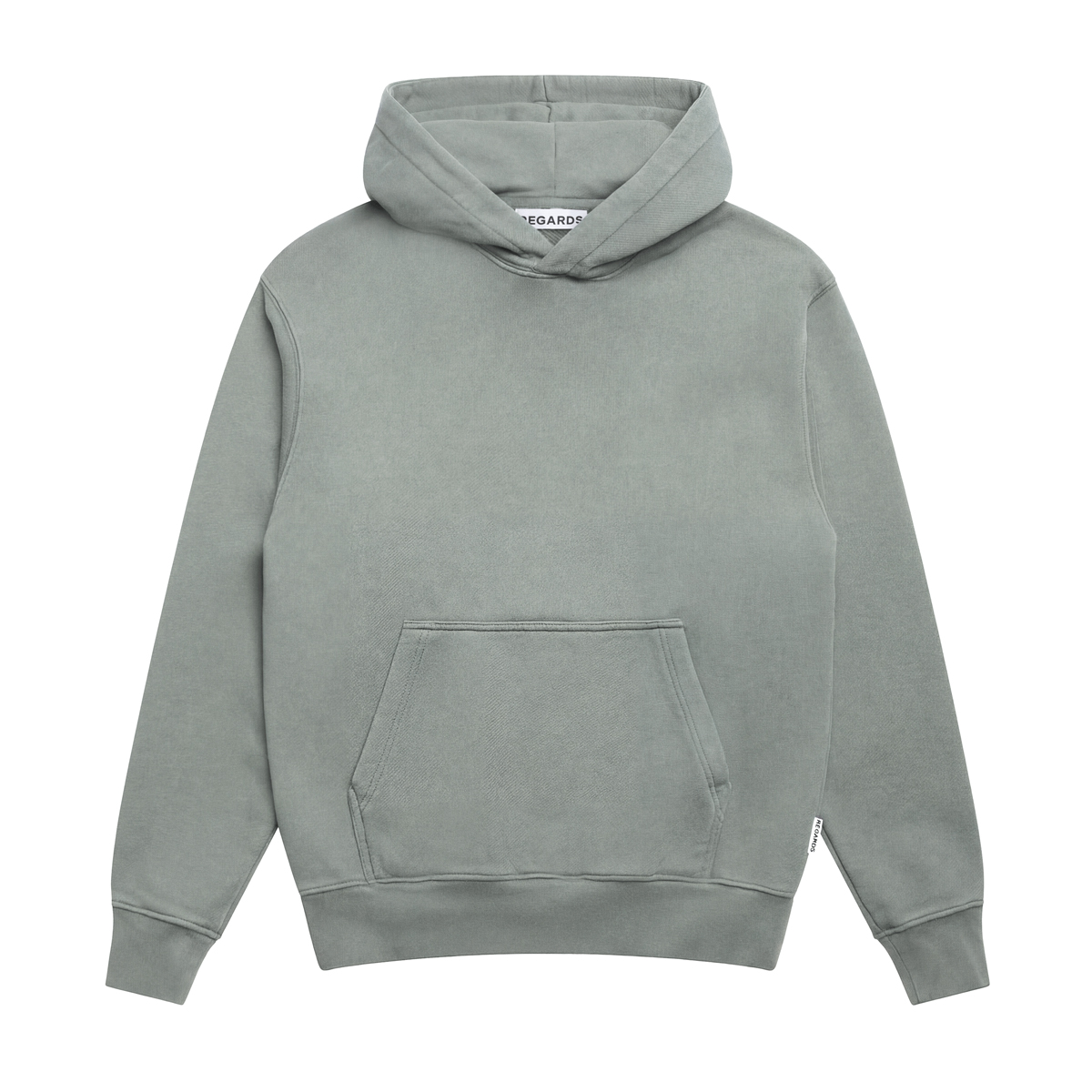 Relaxed Loopback Hoodie - Frosted Moss