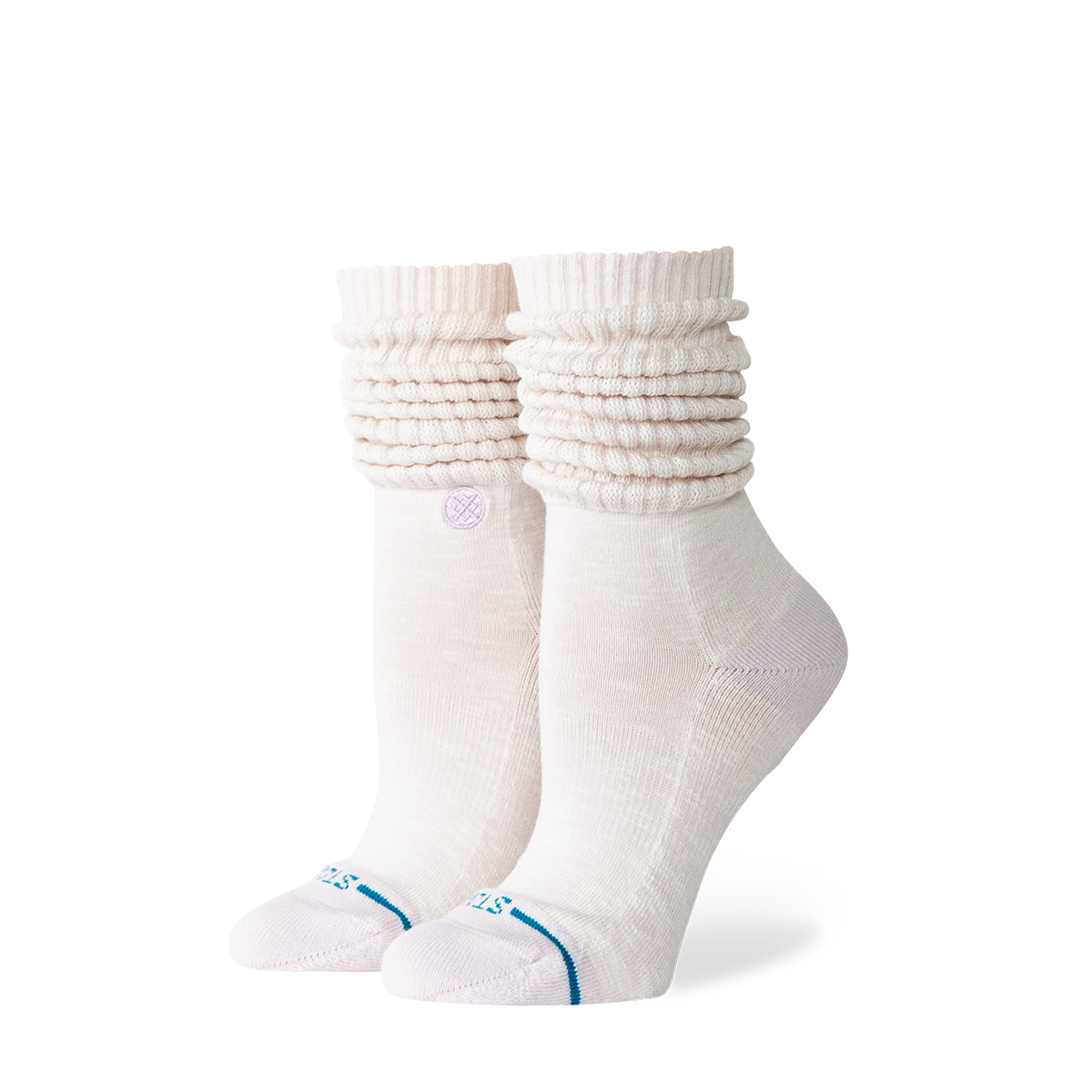 Icon Slouch Crew Socks - Orchid