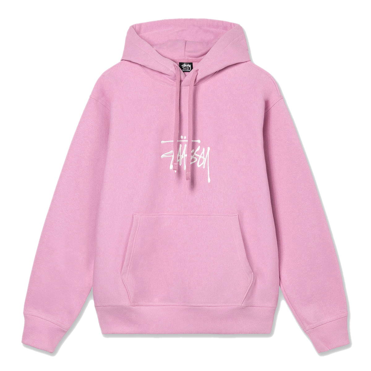 Basic Logo Embroidered Hoodie - Pink