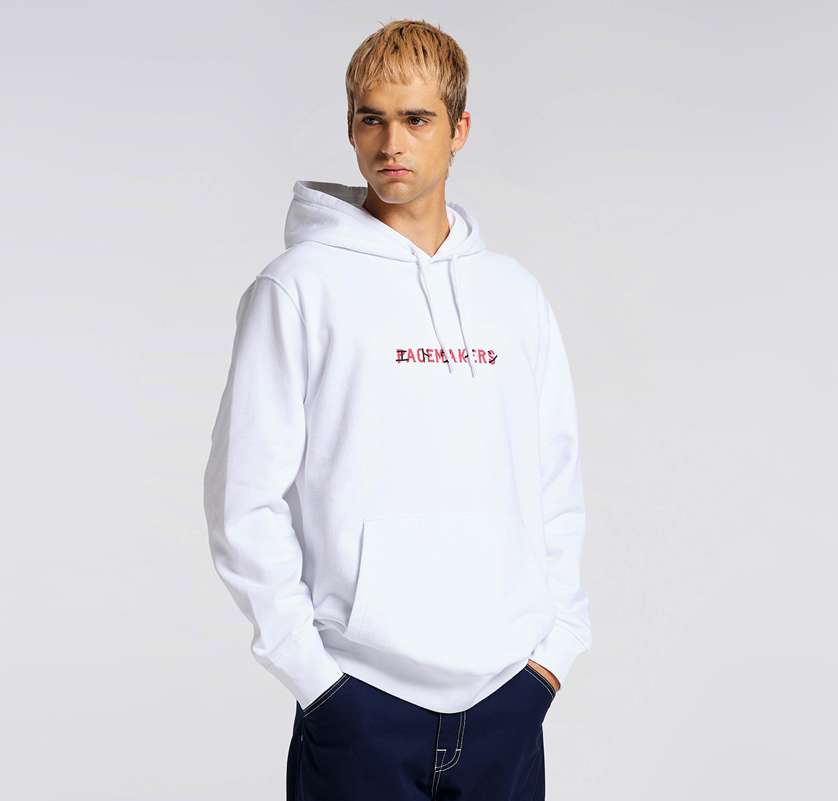 EDWIN Pacemaker - Eagle Hoodie - White front