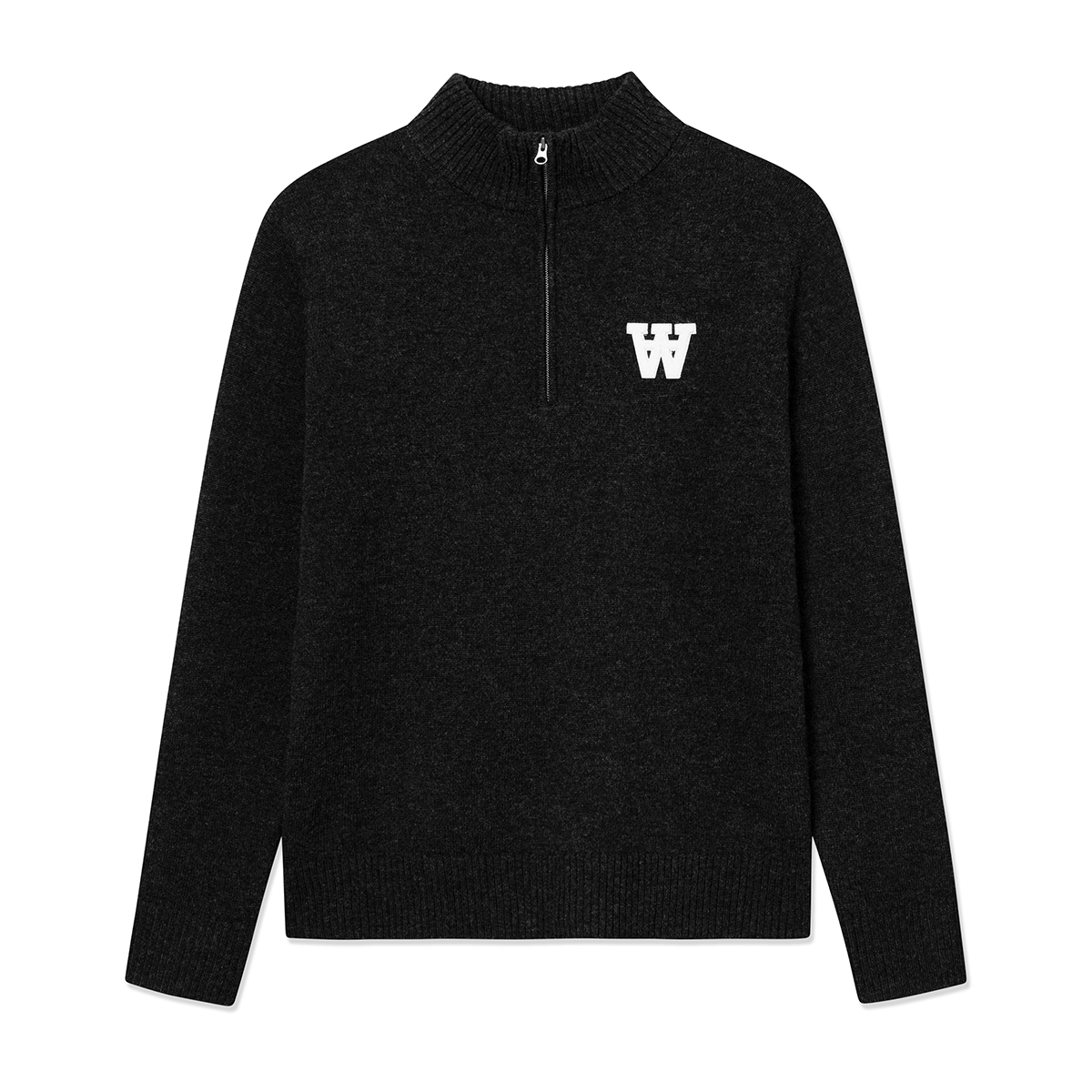 Tay Halfzip Stricksweatshirt - Black